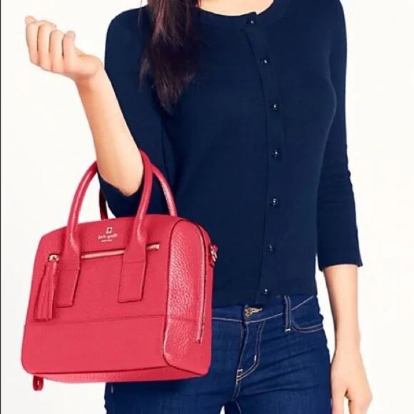 NWT KATE SPADE Alesa Southport Avenue Ringwald Pink Leather Bag - Picture 2 of 11
